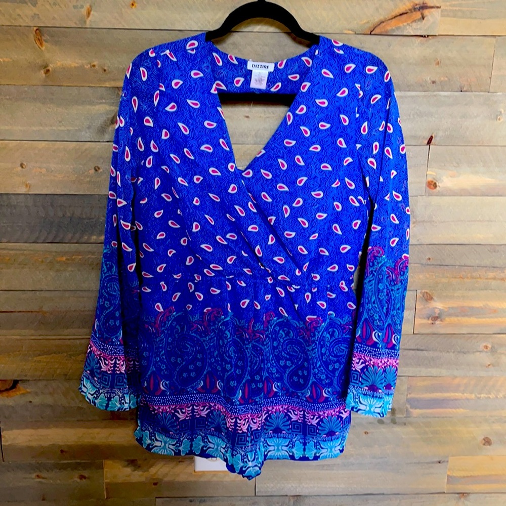 Paisley long sleeve jumper